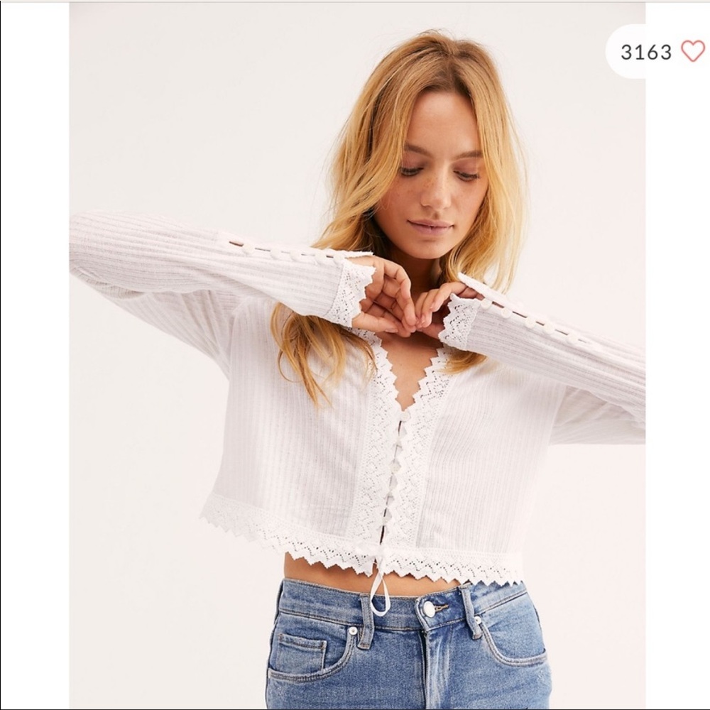 Free People Third Date Crop Top